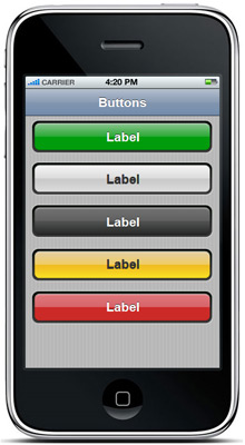 iPhone UI Buttons
