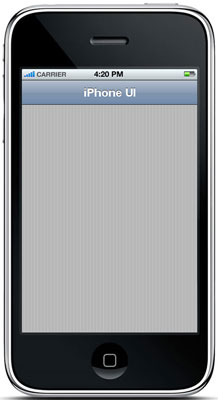 iPhone UI vertical