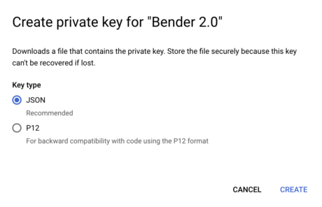 Private JSON Key