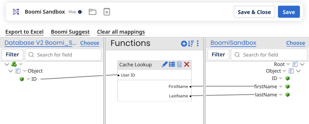 Boomi Mapping with Lookup
